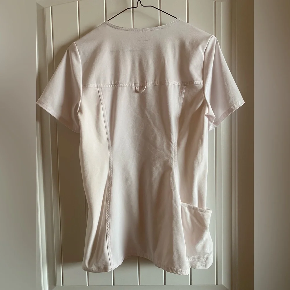 Cherokee Iflex - V-Neck Knit Panel Top - Picture 3 of 3